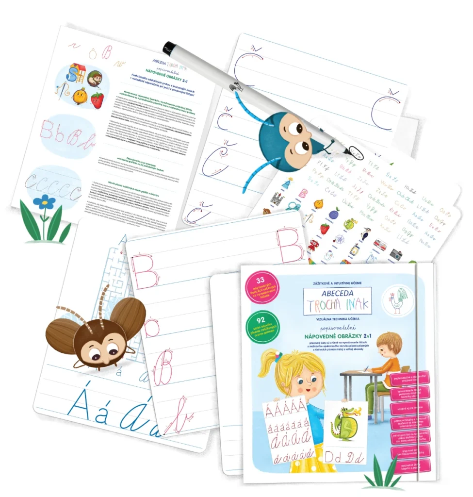 Nápovedné obrázky Abeceda TROCHA INAK 2v1 (formát 30x34 cm)