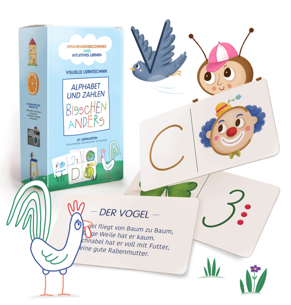 Edukačné kartičky Abeceda a Čísla (nemecká verzia)
