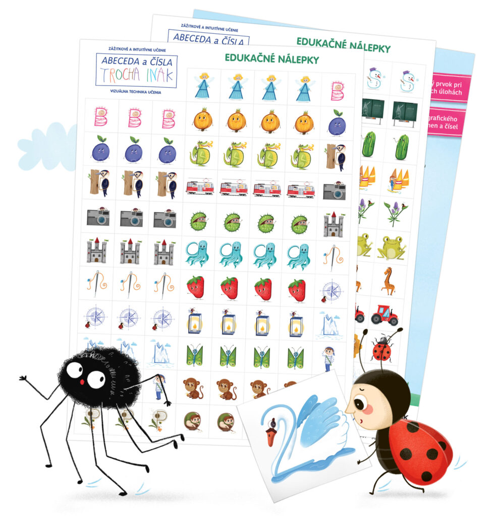 Edukačné nálepky Abeceda a Čísla
