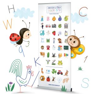 Edukačný rollup Abeceda a Čísla