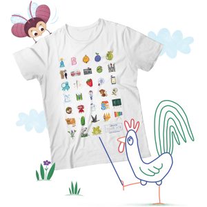 Edukačné tričko Abeceda